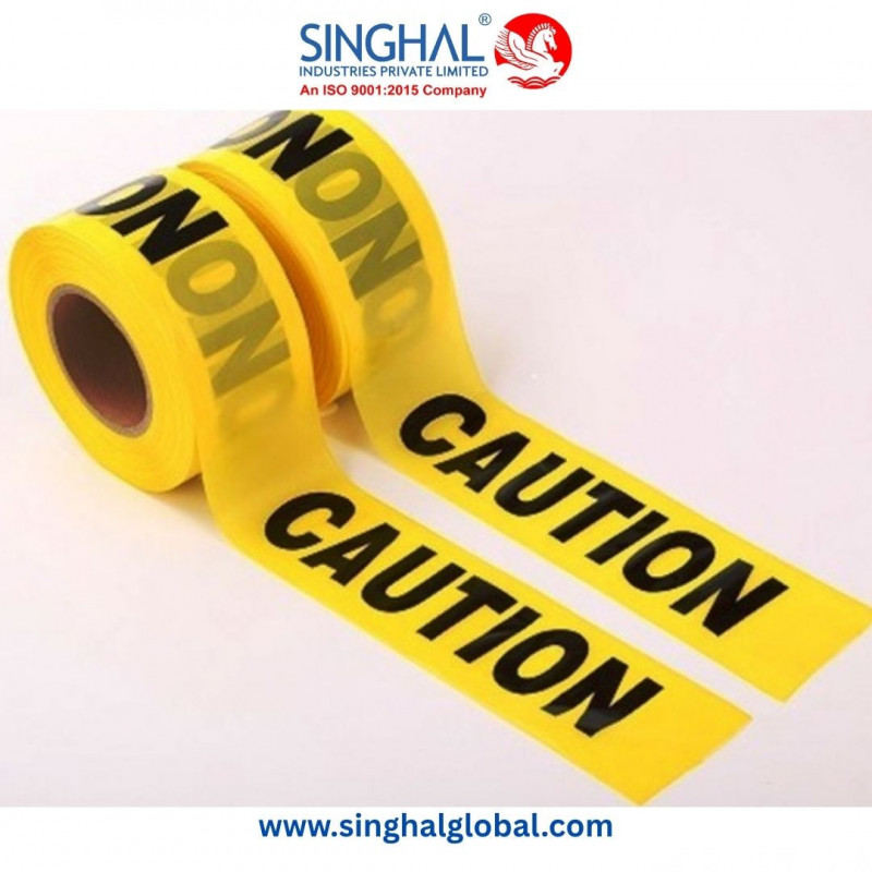 High Visibility Barricade Tape for Safety and Warning Areas 0