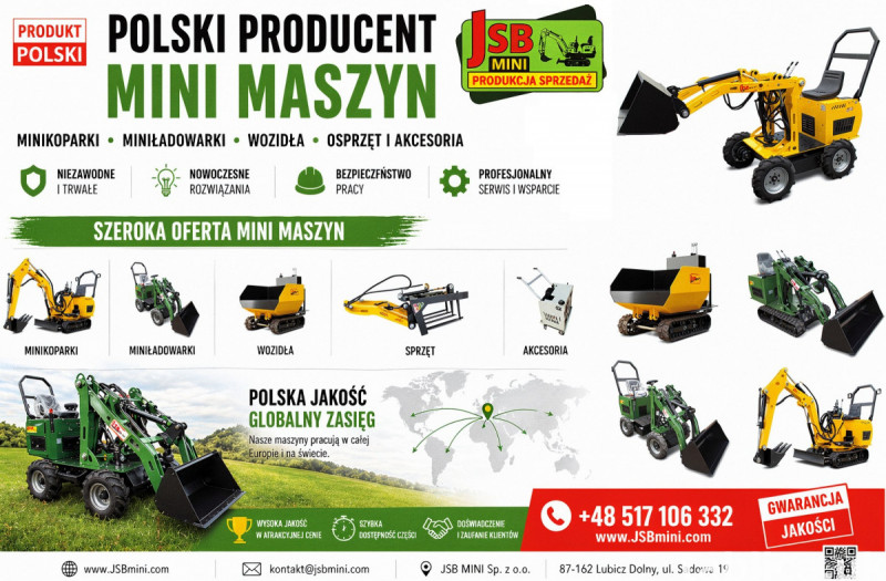 Osprzęt Rolniczy Budowlany + Koparki Ładowarki Wozidła JSB 0