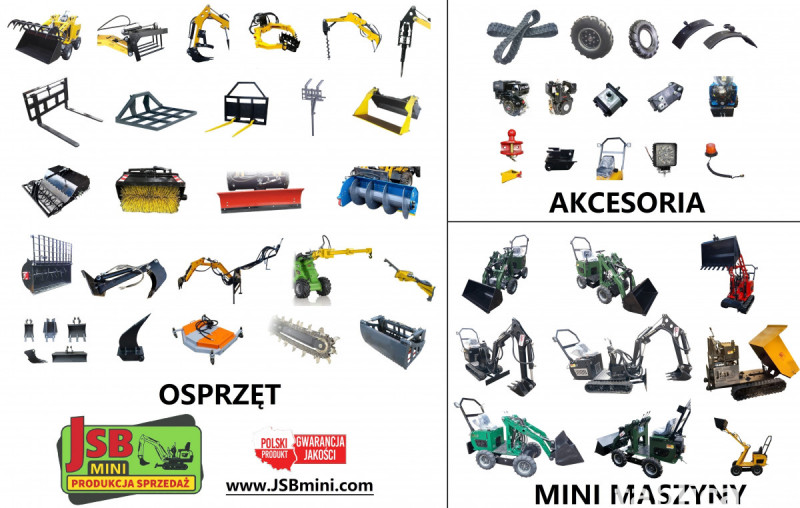 Osprzęt Rolniczy Budowlany + Koparki Ładowarki Wozidła JSB 2