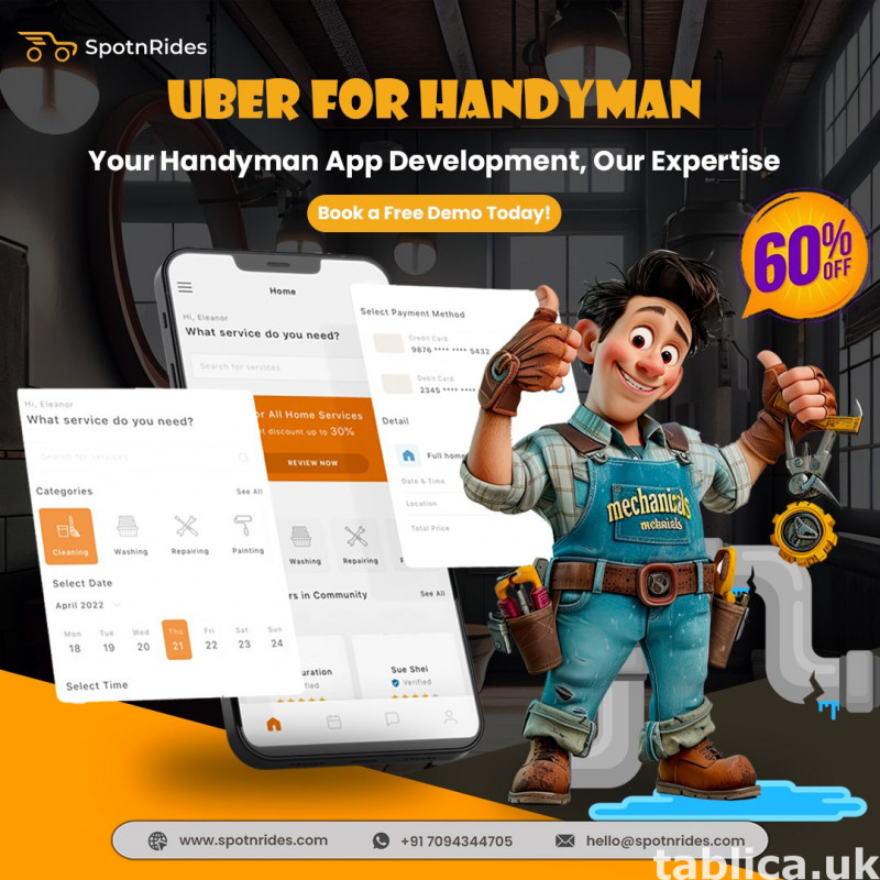 SpotnRides Uber for Handyman App  0