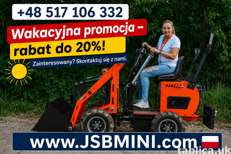 Osprzęt Rolniczy Budowlany + Koparka Ładowarka Wozidło POLSK 1