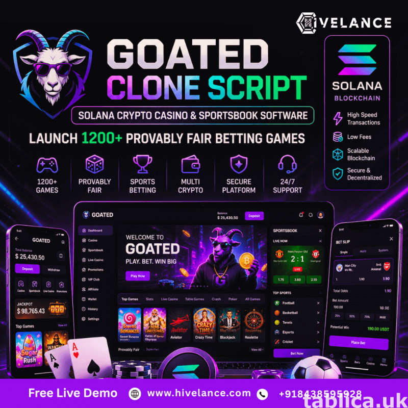 Goated Clone Script – White Label Solana Casino & Sportsbook 0