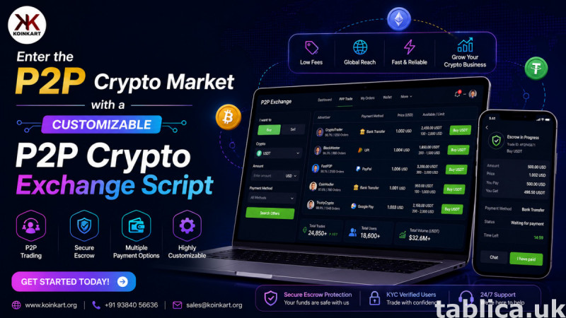Enter the P2P Crypto Market with a Customizable P2P Crypto E 0