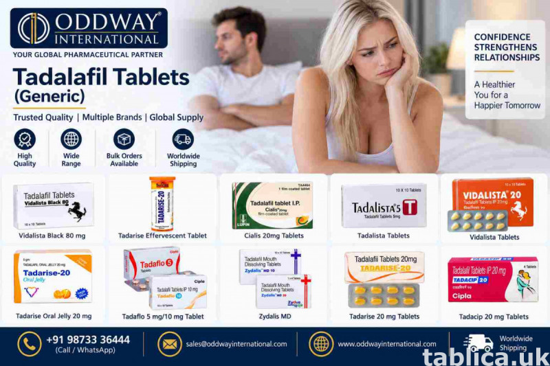 Buy Tadalafil Tablets for Spain: Export Ready - Oddway 0