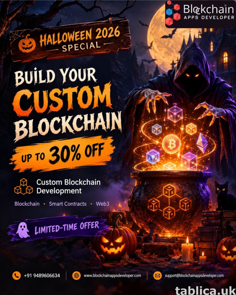 🎃 HALLOWEEN 2026 SPECIAL – UP TO 30% OFF CUSTOM BLOCKCHAIN  0